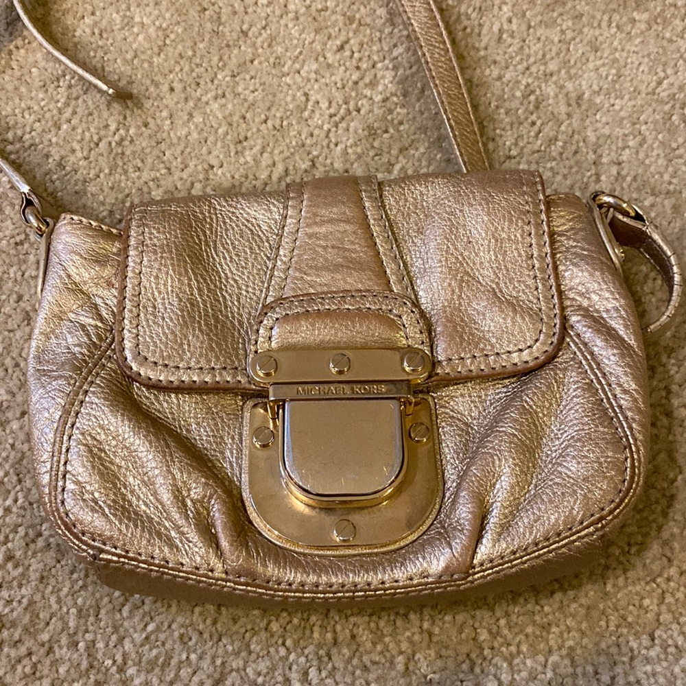 Gold Michael Kors Crossbody bag